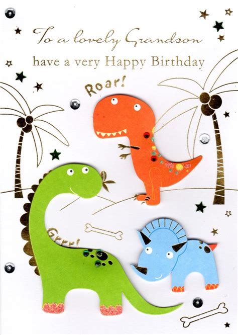 Grandson Happy Birthday Greeting Card Cards Love Kates Birthday Greetings For Grandson