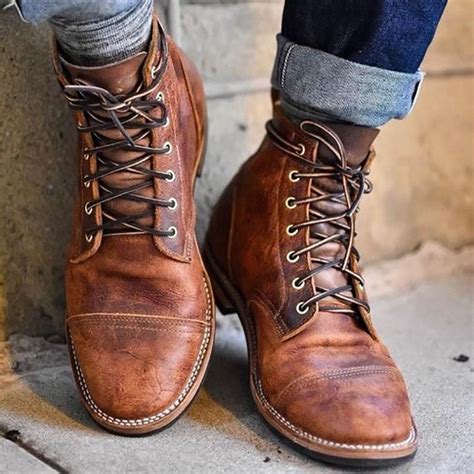 Martin Boots Mens High Cut Lace Up Vintage Military Boot Llamababies