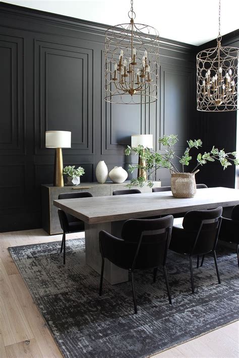 Black Dining Room Color Ideas for Your Consideration | Hunker Dining