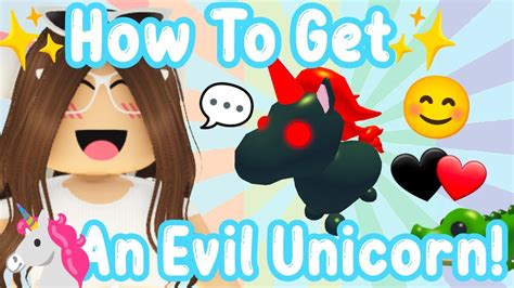 How To Get An Evil Unicorn In Adopt Me Roblox Astrovv Youtube