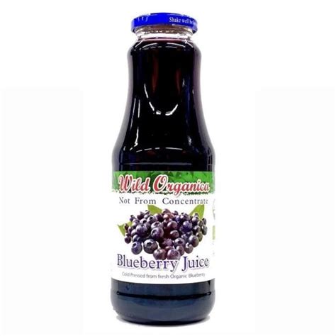 Blueberry Juice 100 Cold Pressed Sun Ripened Organic Blueberry Juice