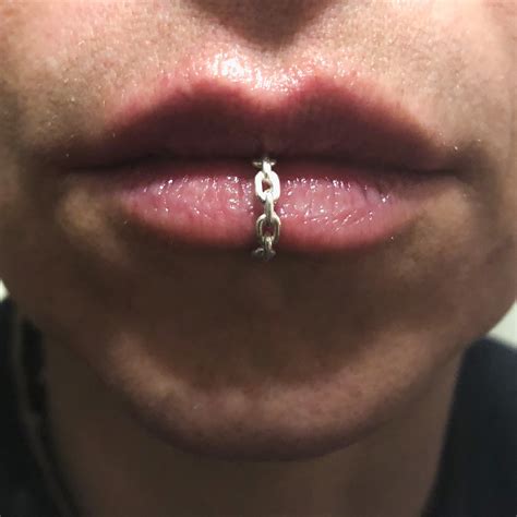 Chain Lip Ring Fake Lip Ring Lip Cuff Lippie Ring Lip Etsy Uk