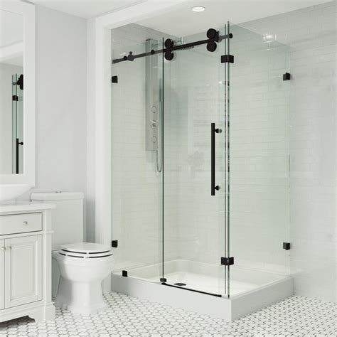 Shower Door Base Seal Fixed Glass Panels Are Sealed At The Base Of The Floor And Along The