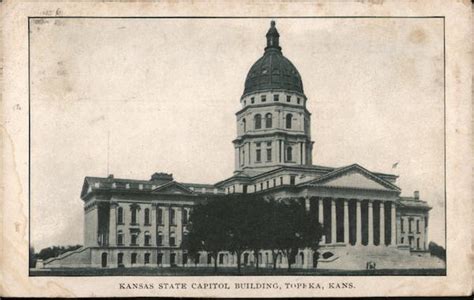 Kansas State Capitol Building Topeka Ks Postcard