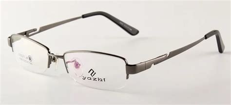 Buy Men Luxury Pure Titanium Eyeglass Frames Glasses Half Rimless Eyeglasses Rx