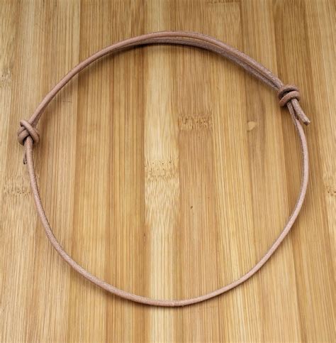 This link is to an external site that may or may not meet accessibility guidelines. Natural Round Leather Necklace Handcrafted Sliding Knot by ...