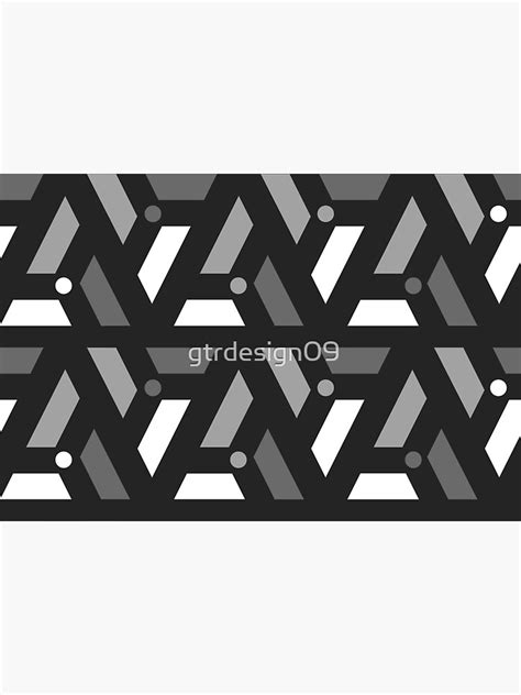 Modern Black And White Triangle Design Sticker For Sale By