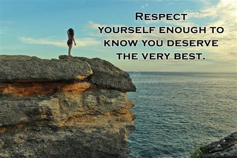 Inspirational Motivational Quote Respect Yourself Enough To Know You