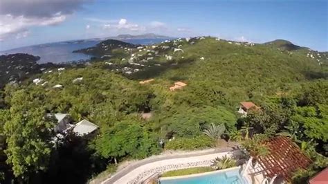 Arc Du Soleil Villa In St John Usvi Aerial Youtube