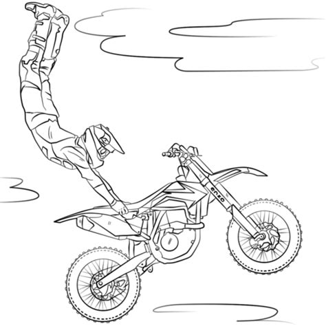 Ausmalbild Freestyle Motocross Ausmalbilder Kostenlos Zum Ausdrucken