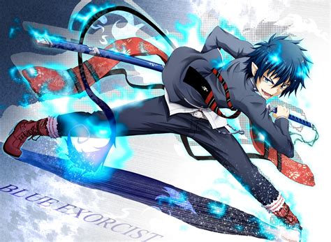 Wallpaper Illustration Anime Blue Exorcist Okumura Rin 1500x1100