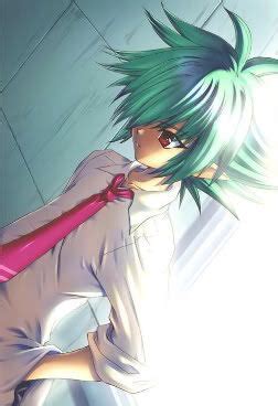 Honestly, i really hate/like anime, but there's a. Anime boy with green hair and red eyes | Anime charakter ...