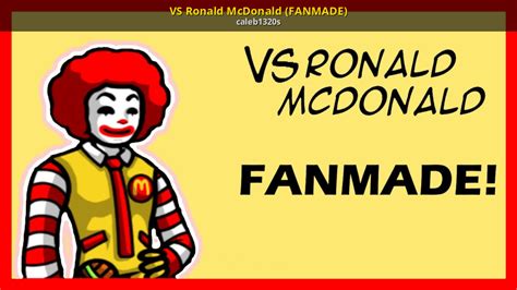 Vs Ronald Mcdonald Fanmade Friday Night Funkin Mods