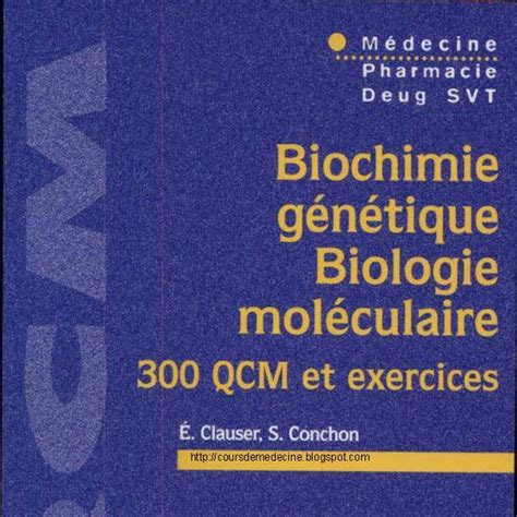 Qcm Biochimie Génétique Biologie Moléculairepdf Docdroid