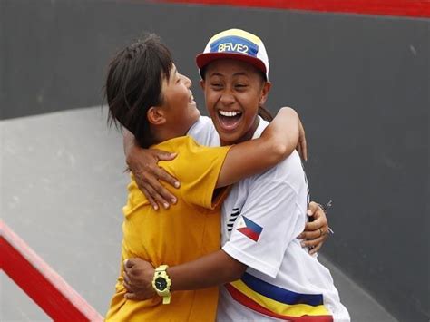 A kind of triangular spade. Skateboarder Margielyn Didal bags 4th PHL gold in Asian Games
