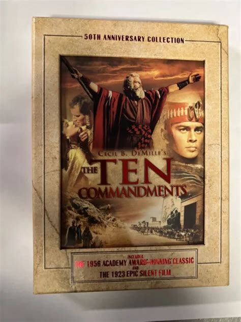 The Ten Commandments 50th Anniversary Collection Dvd 2006 3 Disc