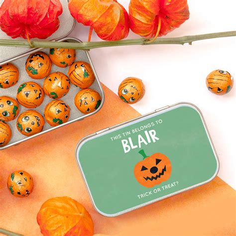 Personalised Halloween Trick Or Treats Tin By Cotton Twist