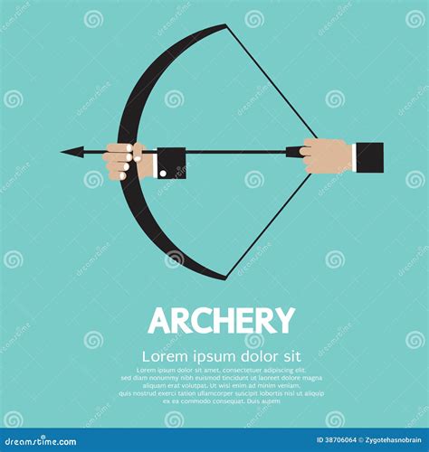 Archery Stock Vector Illustration Of Power Archer Arrow 38706064