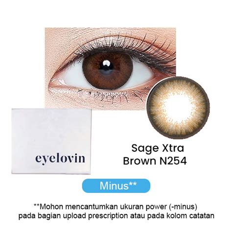 Eyelovin Neo Cosmo Sage Xtra Brown N254 Color Softlens Minus Kegunaan