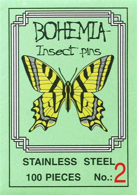 Bohemia Entomological Insect Pins 100pack
