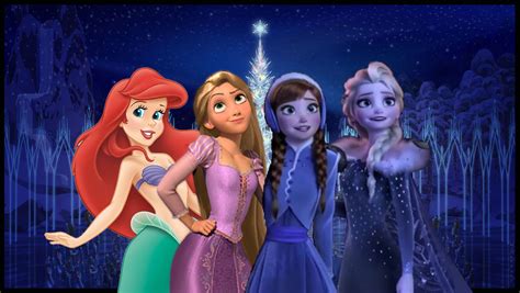 Anna Elsa Rapunzel Ariel Is Happy Disney Crossover Photo Sexiz Pix