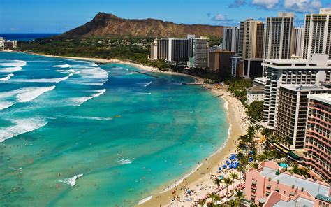 Free Download Playa De Waikiki Waikiki Beach Honolulu Oahu 1600x1000