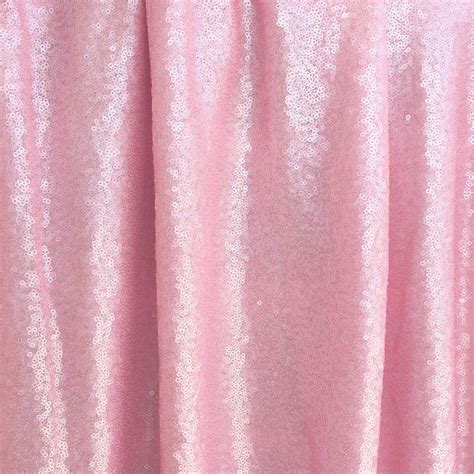Light Pink Mini Glitz Sequin Mesh Fabric Ifabric