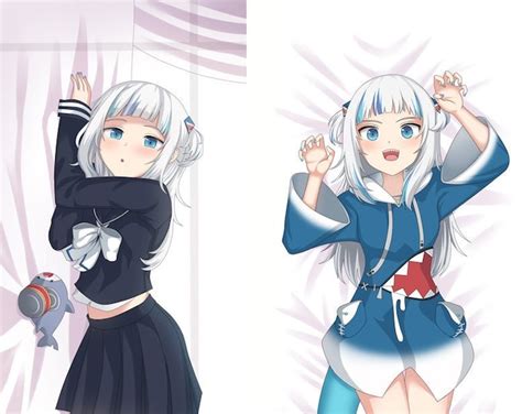 Vtuber Gawr Gura Dakimakura Anime Hugging Body Pillow Cover Etsy