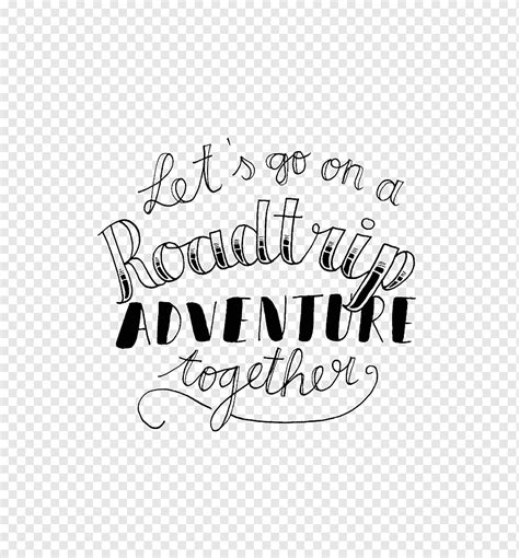 Calligraphy Lettering Road Trip Logo Font Travel White Text Logo