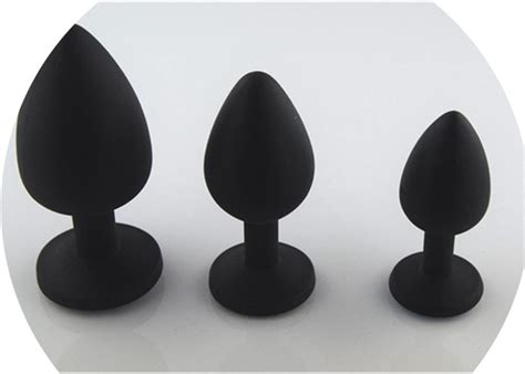 Safe Useful Sex Toys For Lovers 3pcs Lot Sexy Silicone Jeweled Anal Plug Set Adult