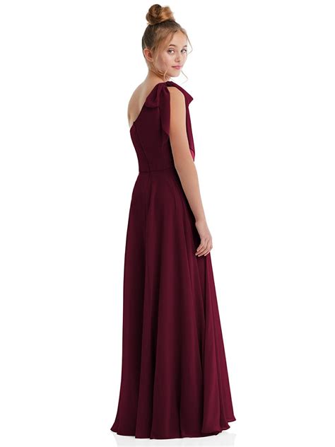 Esther Junior Bridesmaid Dress In Cabernet Red Flower Girls Only