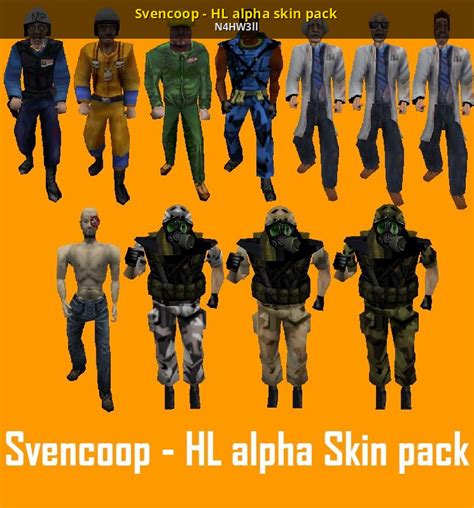 Svencoop Hl Alpha Skin Pack Sven Co Op Mods