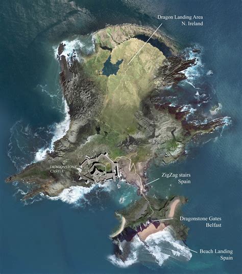 Dragonstone Island Topview Map By Kieran Belshaw Rimaginaryislands