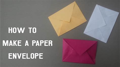 How To Make Envelope Easy Origami Paper Envelope Without Glue Easy