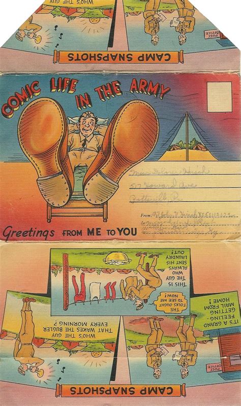 Camp Snapshots Cartoon Picture Post Cards Herbert Booker Free Download Borrow And