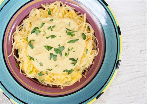 Vegan Spaghetti Squash Alfredo Create Mindfully