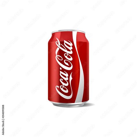 Vector Illustration Of Classic Coca Cola Can Isolated On White