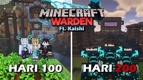Hari Di Minecraft Tapi Sebagai Warden Ft Kaishi Duo