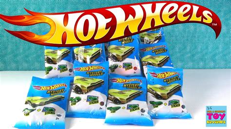 hot wheels mystery models blind bag cars plus sticker set mattel pstoyreviews youtube