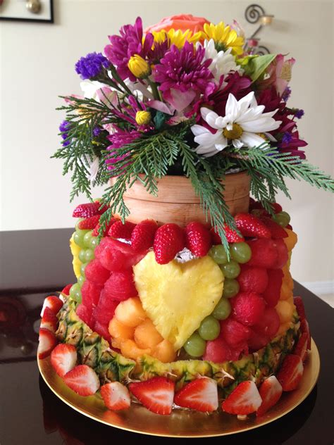 Decorative Fruit Wedding Cake Cake Made Of Fruit Fruit Wedding