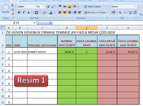 Personel Icra Takip Izelgesi Excel