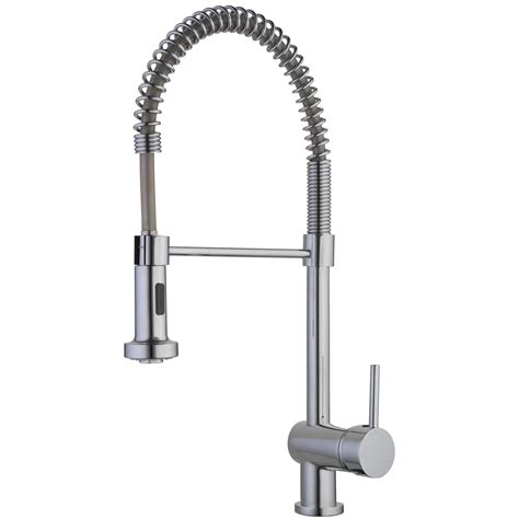 Modern Kitchen Monobloc Mixer Tap With Flexible Pull Out Spray Heat