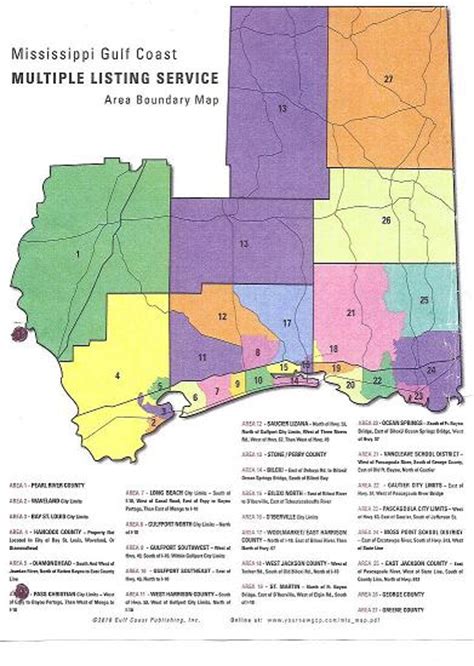 Mississippi Gulf Coast Area Mls Boundry Map