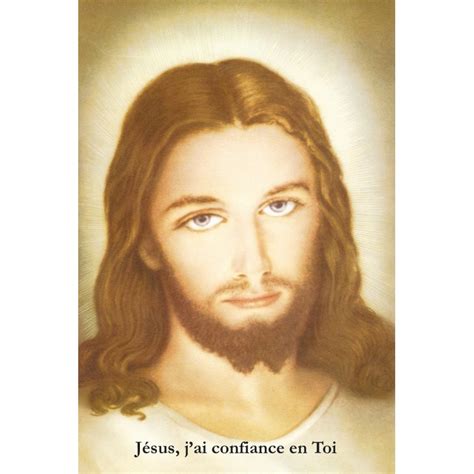 Lot De 3 Signets Du Visage De Jésus Jésus J Ai Confiance En Toi Peinture Fidélitas Format