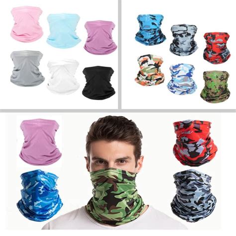 Sun UV Protection Face Mask Neck Gaiter Windproof Scarf Sunscreen Breathable Bandana For