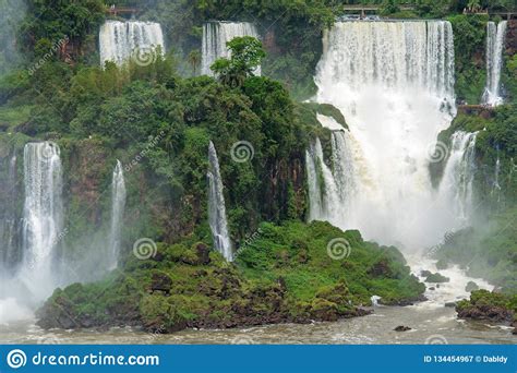 Beautiful Iguazu Falls In Argentina Stock Image Image Of