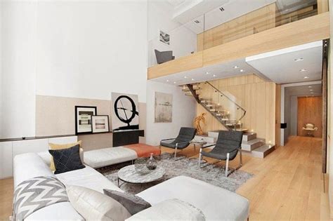 Modern Interior Design Living Room And Staircase Leading To The