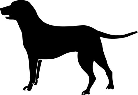 Black Lab Silhouette Clip Art At Getdrawings Free Download