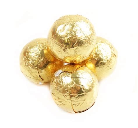 Gold Foil Chocolate Balls In Bulk At Online Candy Store