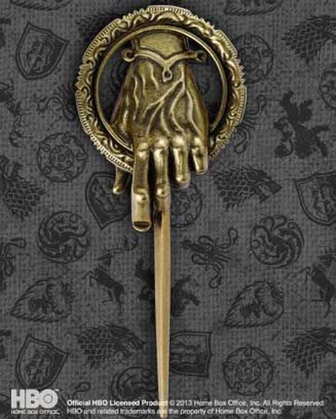 The Noble Collection Game Of Thrones Hand Of The King Pin Replica